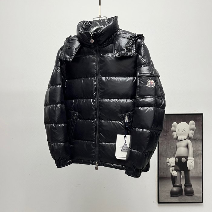 Clothing Moncler Maya hooded down jacket Black