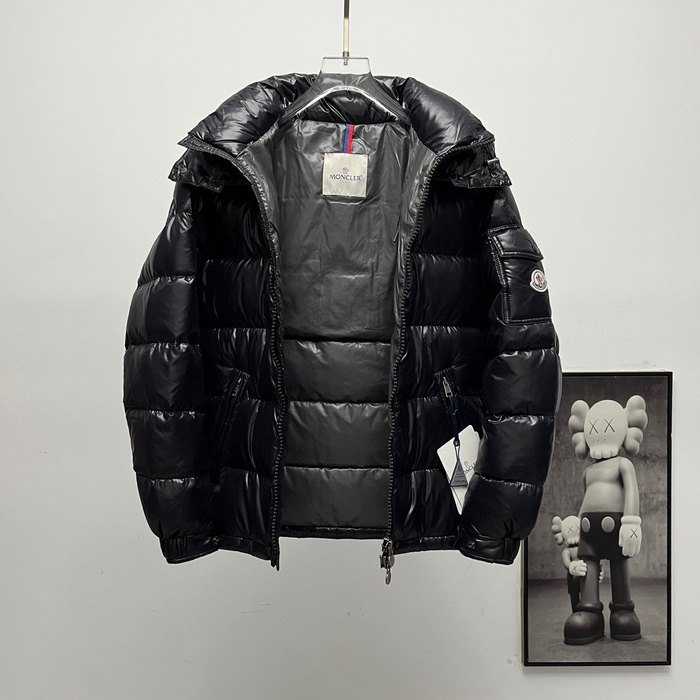 Clothing Moncler Maya hooded down jacket Black
