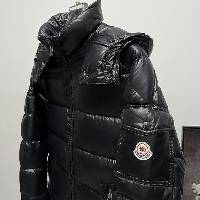 Clothing Moncler Maya hooded down jacket Black