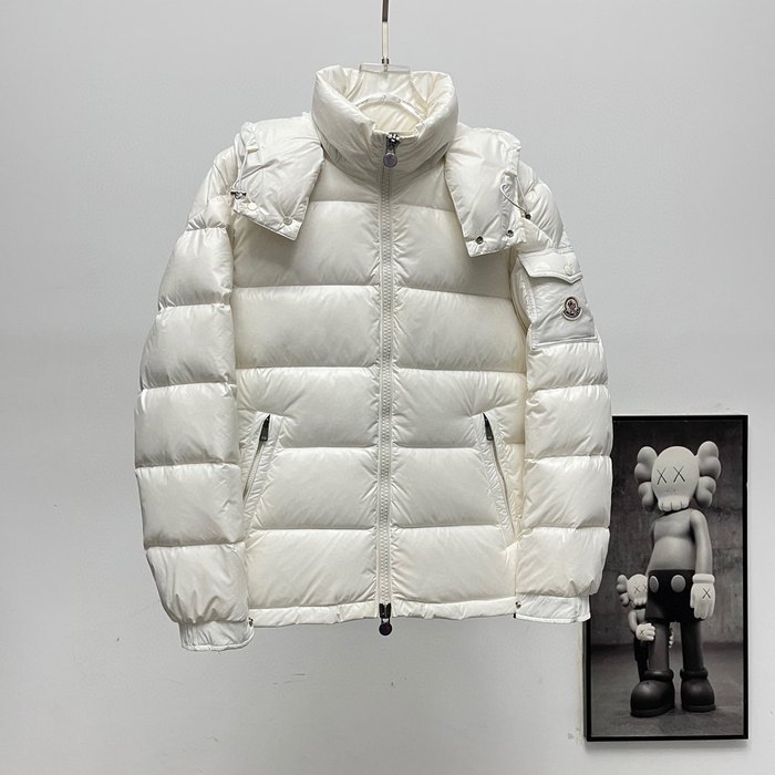 Clothing Moncler Maya hooded down jacket White