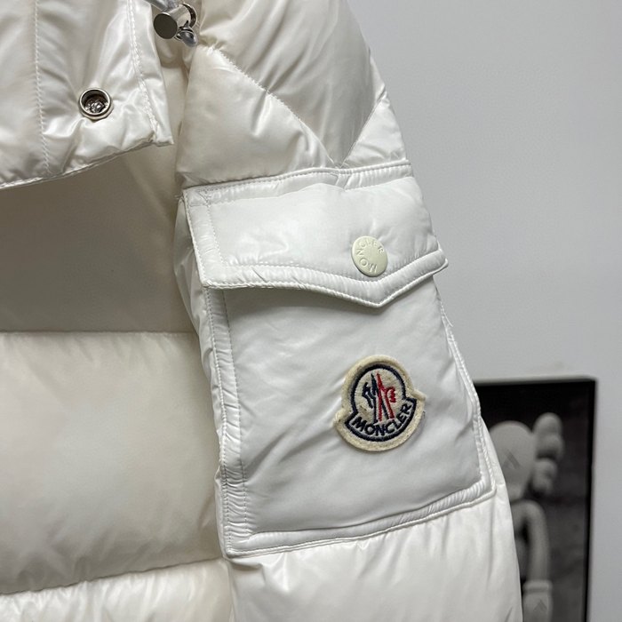 Clothing Moncler Maya hooded down jacket White