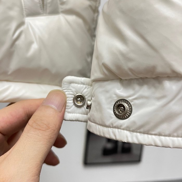 Clothing Moncler Maya hooded down jacket White