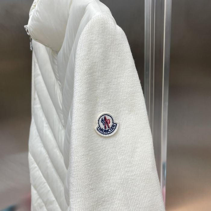 Clothing Moncler V pattern padded jacket White