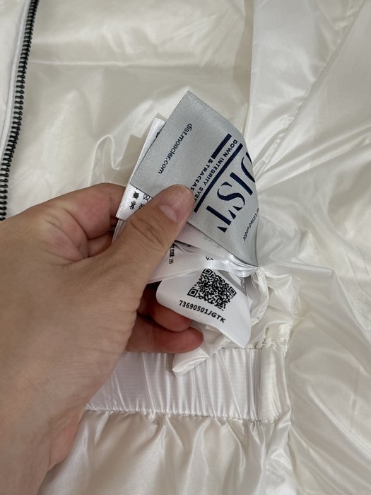 Clothing Moncler belted down jacket White