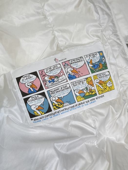 Clothing Moncler belted down jacket White