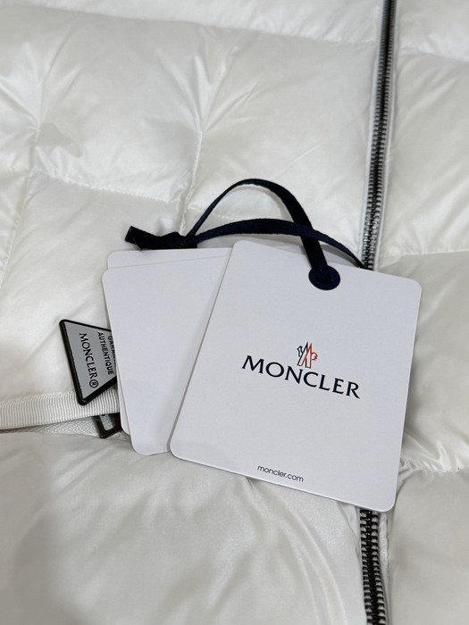 Clothing Moncler belted down jacket White