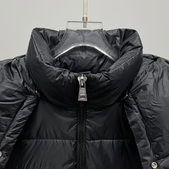 Clothing Moncler detachable hood down jacket Black