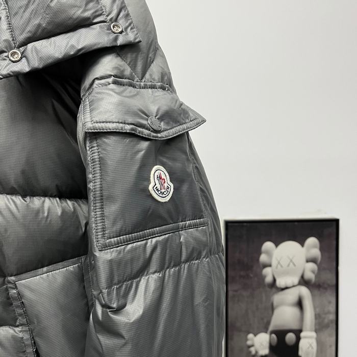 Clothing Moncler detachable hood down jacket Grey