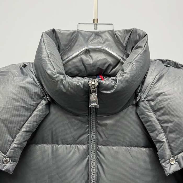 Clothing Moncler detachable hood down jacket Grey