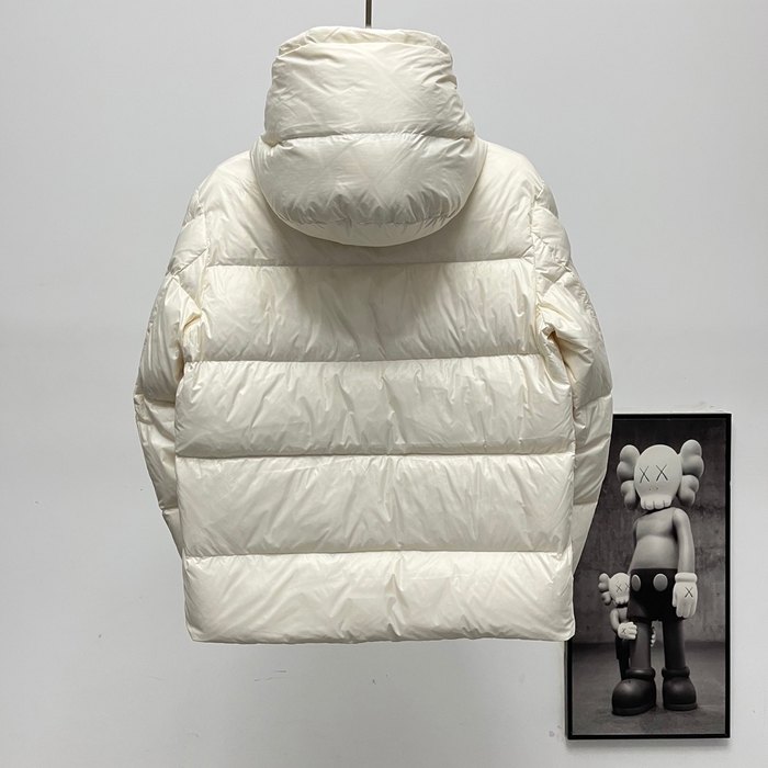 Clothing Moncler detachable hood down jacket White