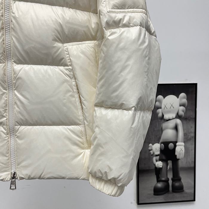 Clothing Moncler detachable hood down jacket White