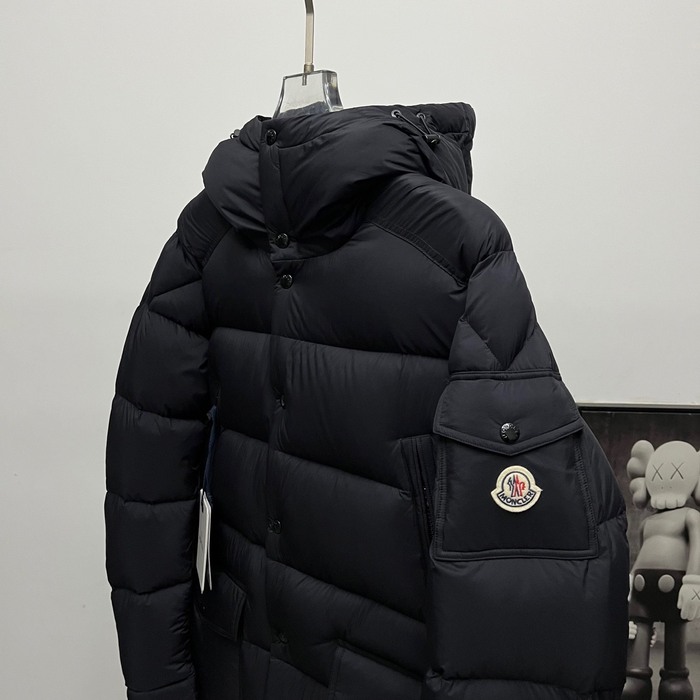 Clothing Moncler down jacket with hood and large pockets Black