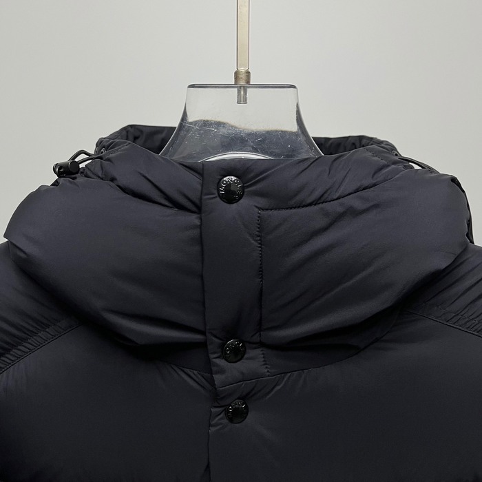 Clothing Moncler down jacket with hood and large pockets Black