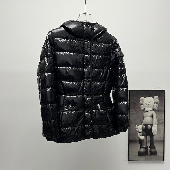 Clothing Moncler down jacket with hood Black