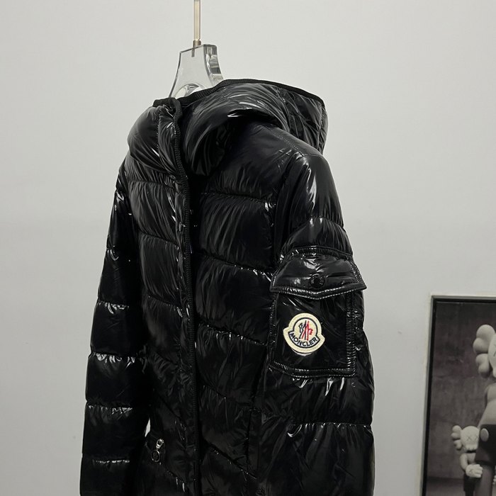 Clothing Moncler down jacket with hood Black