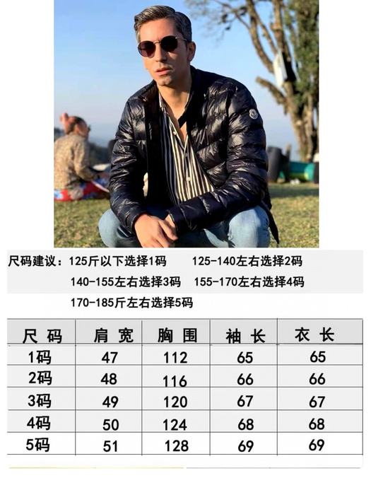 Clothing Moncler down jacket Black 002