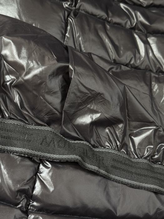 Clothing Moncler fur hood belted jacket Black