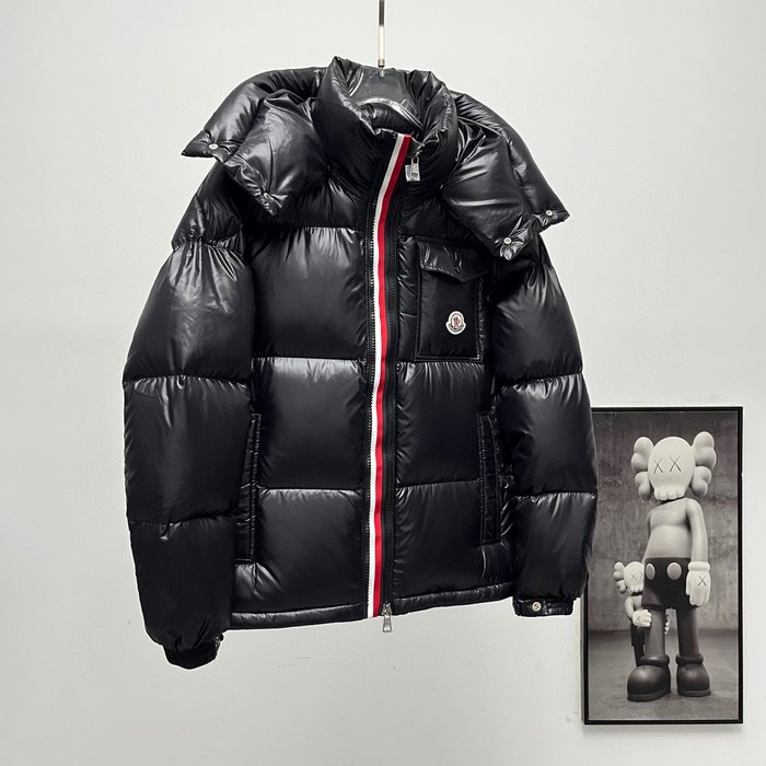 Clothing Moncler hooded down jacket Black