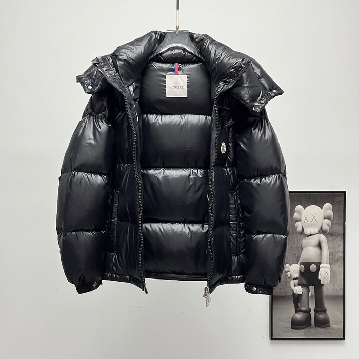 Clothing Moncler hooded down jacket Black