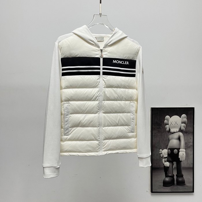 Clothing Moncler hooded down jacket White 001