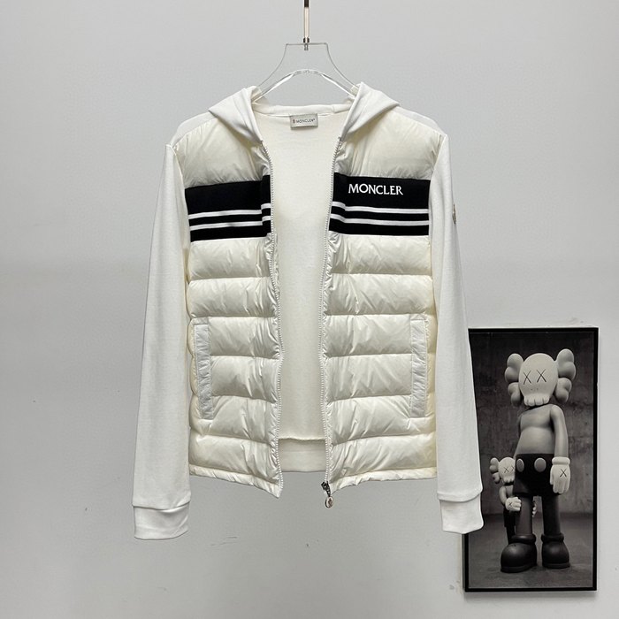 Clothing Moncler hooded down jacket White 001