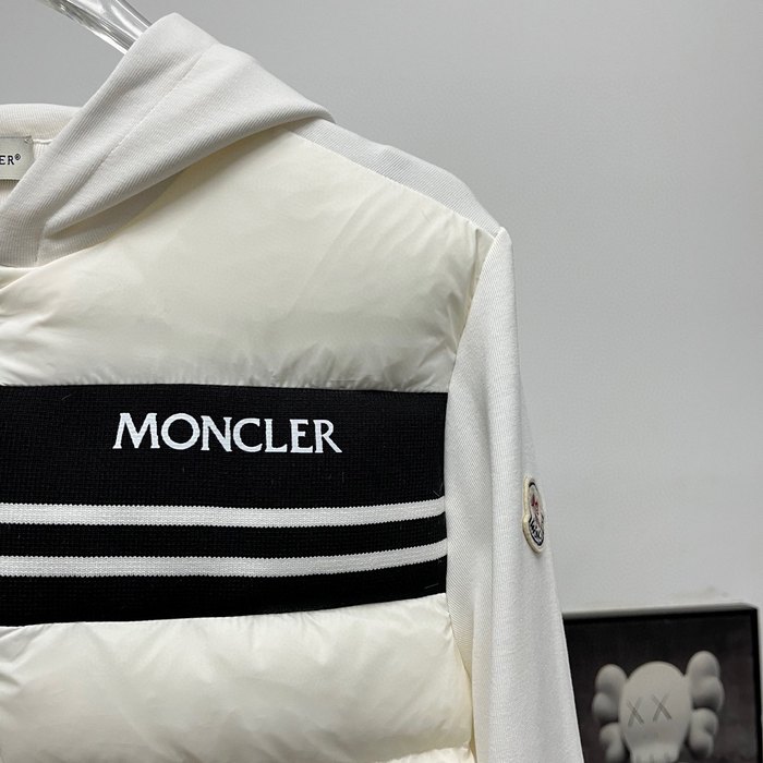 Clothing Moncler hooded down jacket White 001