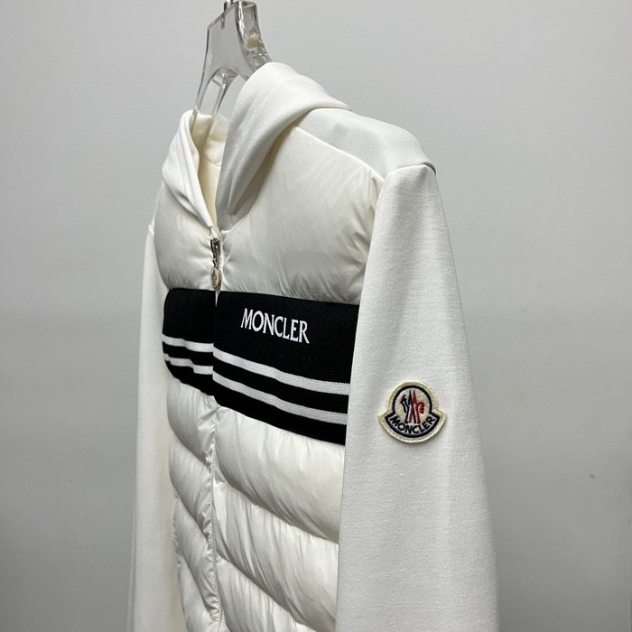 Clothing Moncler hooded down jacket White 001