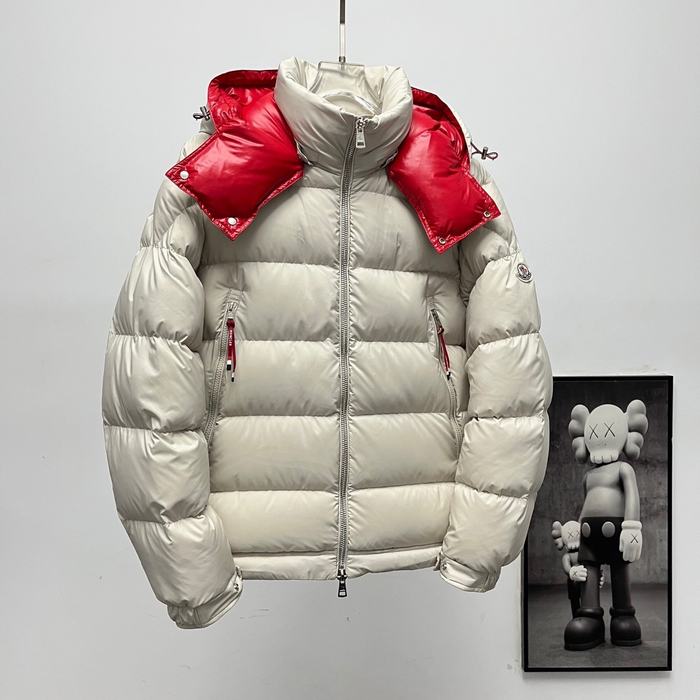 Clothing Moncler hooded down jacket White