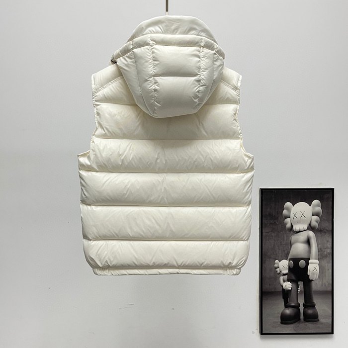 Clothing Moncler hooded down vest White