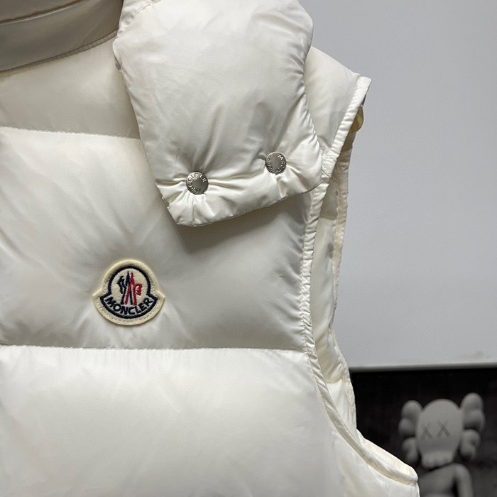 Clothing Moncler hooded down vest White