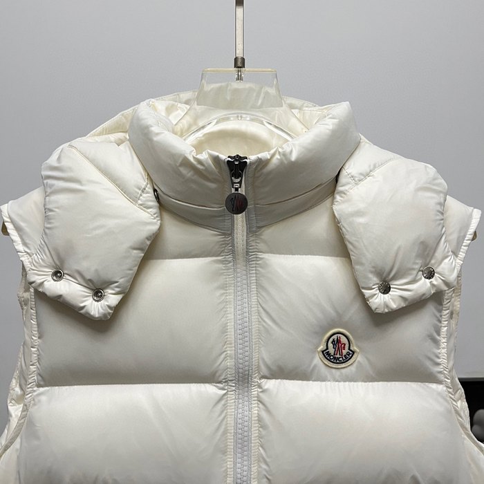 Clothing Moncler hooded down vest White
