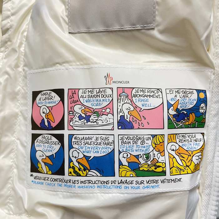 Clothing Moncler hooded down vest White