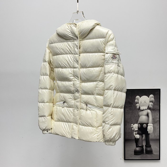 Clothing Moncler hooded puffer jacket Beige