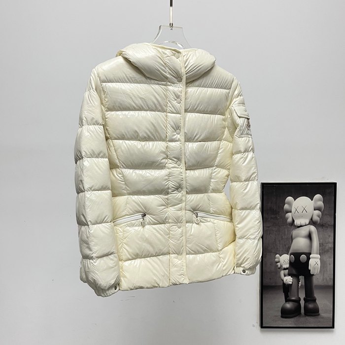 Clothing Moncler hooded puffer jacket Beige