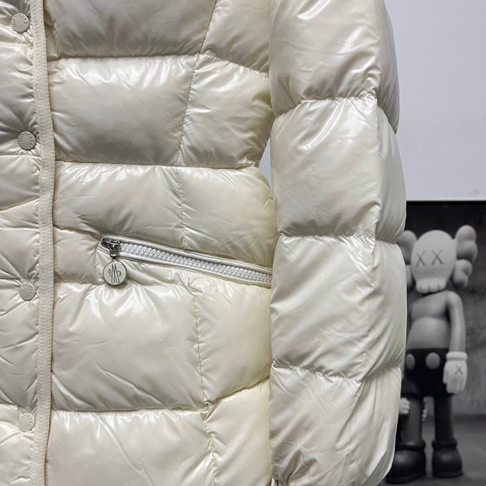 Clothing Moncler hooded puffer jacket Beige