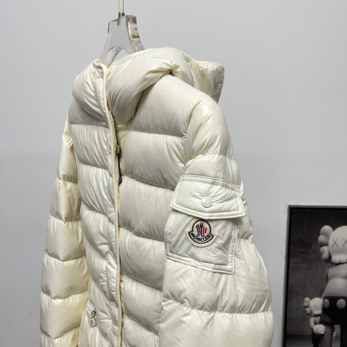 Clothing Moncler hooded puffer jacket Beige