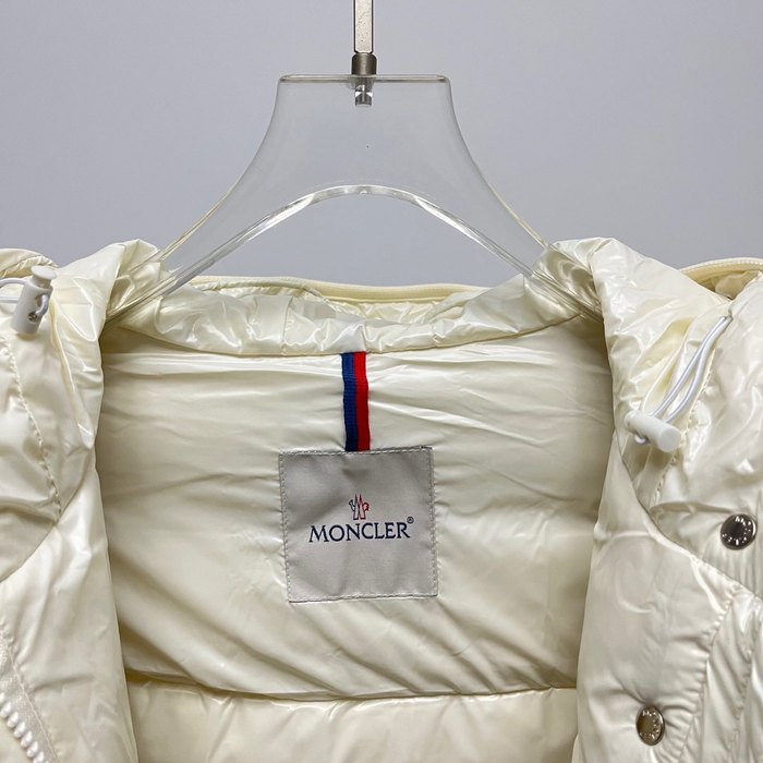 Clothing Moncler hooded puffer jacket Beige
