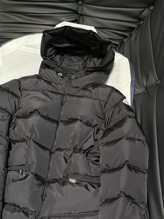 Clothing Moncler hooded puffer jacket Black 001