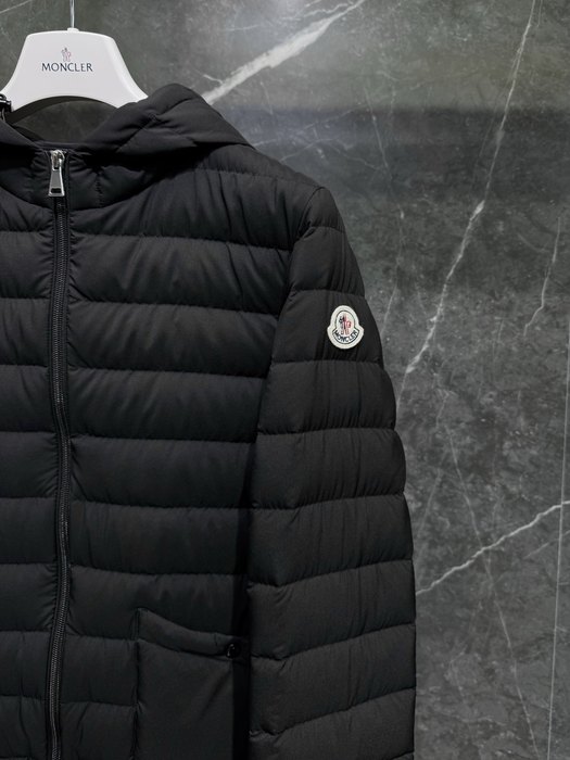 Clothing Moncler hooded puffer jacket Black