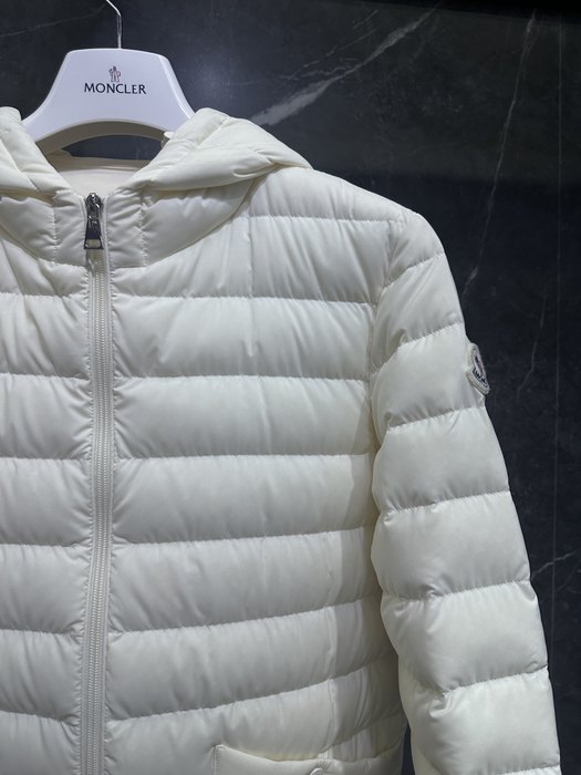 Clothing Moncler hooded puffer jacket White 001