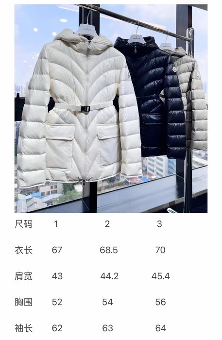Clothing Moncler hooded puffer jacket White 002