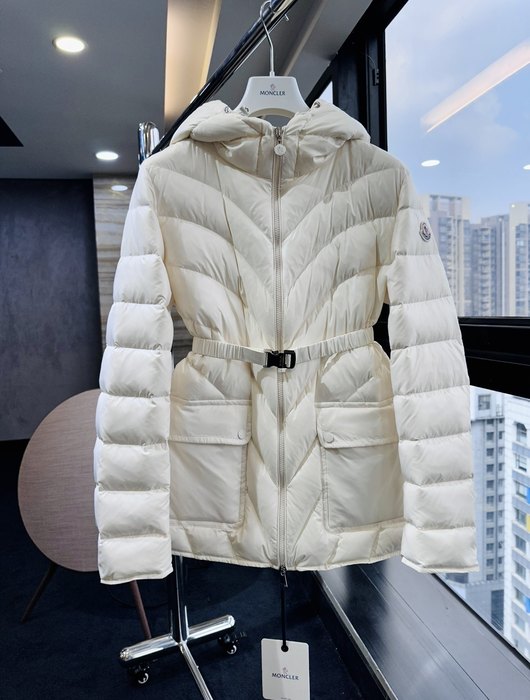 Clothing Moncler hooded puffer jacket White 002