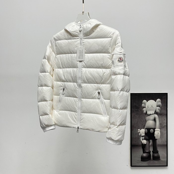 Clothing Moncler hooded puffer jacket White