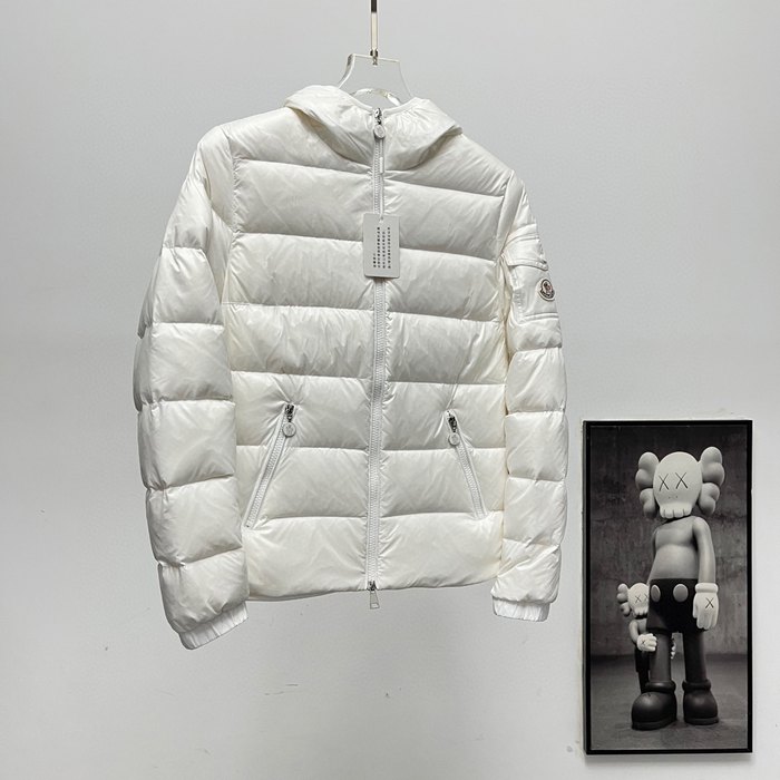 Clothing Moncler hooded puffer jacket White