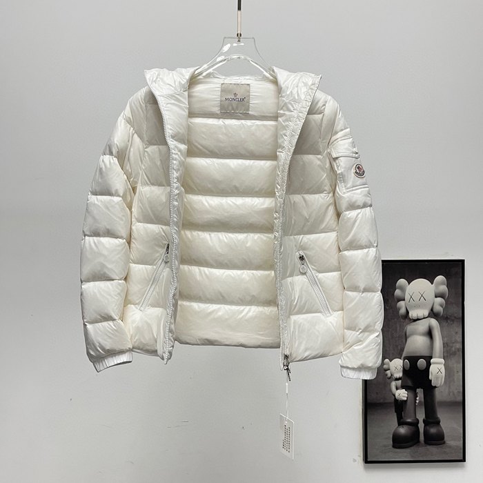 Clothing Moncler hooded puffer jacket White