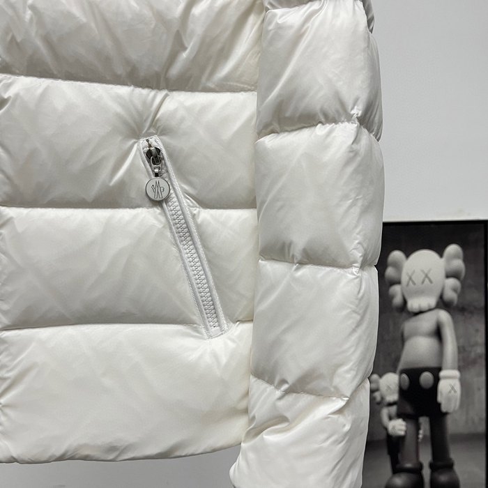 Clothing Moncler hooded puffer jacket White
