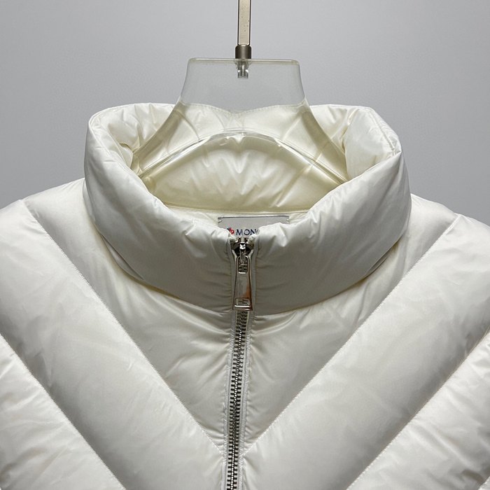 Clothing Moncler knit patchwork down jacket White
