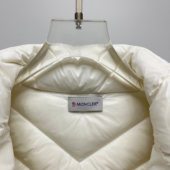 Clothing Moncler knit patchwork down jacket White