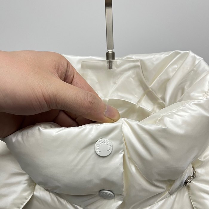 Clothing Moncler long down coat with hood White