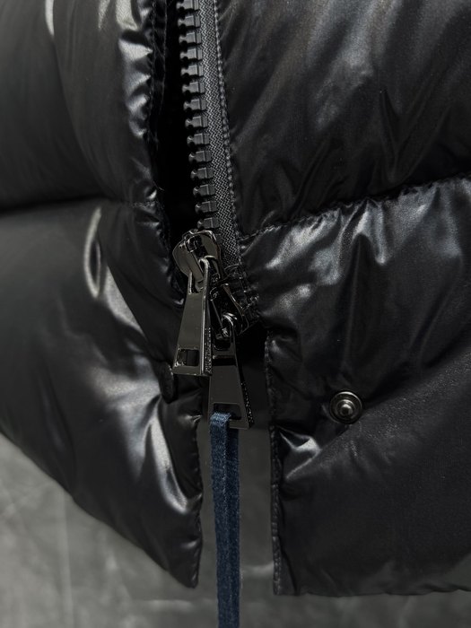 Clothing Moncler long down coat Black 002